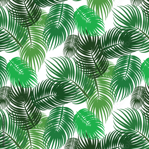palm leaves pattern stock vector for fabric textile and wrapping wrapping