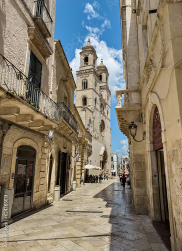 Tablou pe pânză Altstadt von Altamura, im Hintergrund die Kathedrale, Apulien, Italien