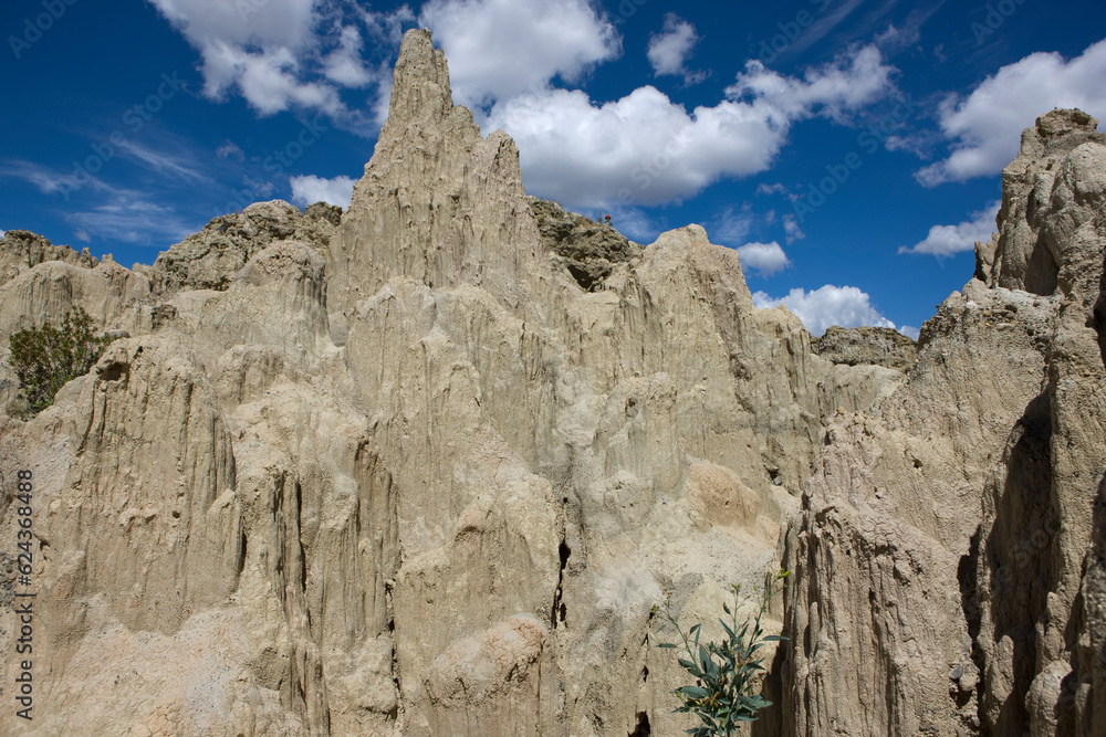 Fototapeta premium Bolivia La Paz Moon Valley on a sunny winter day