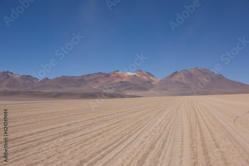 Bolivia landscape on a sunny winter day
