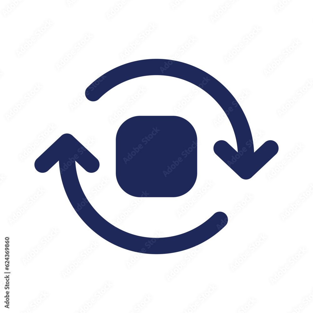 Spin animation black pixel perfect solid ui icon. Rotating object. Circular motion in video editor. Silhouette symbol on white space. Glyph pictogram for web, mobile. Isolated vector image Spin animation black pixel perfect solid ui icon. Rotating object. Circular motion in video editor. Silhouette symbol on white space. Glyph pictogram for web, mobile. Isolated vector image