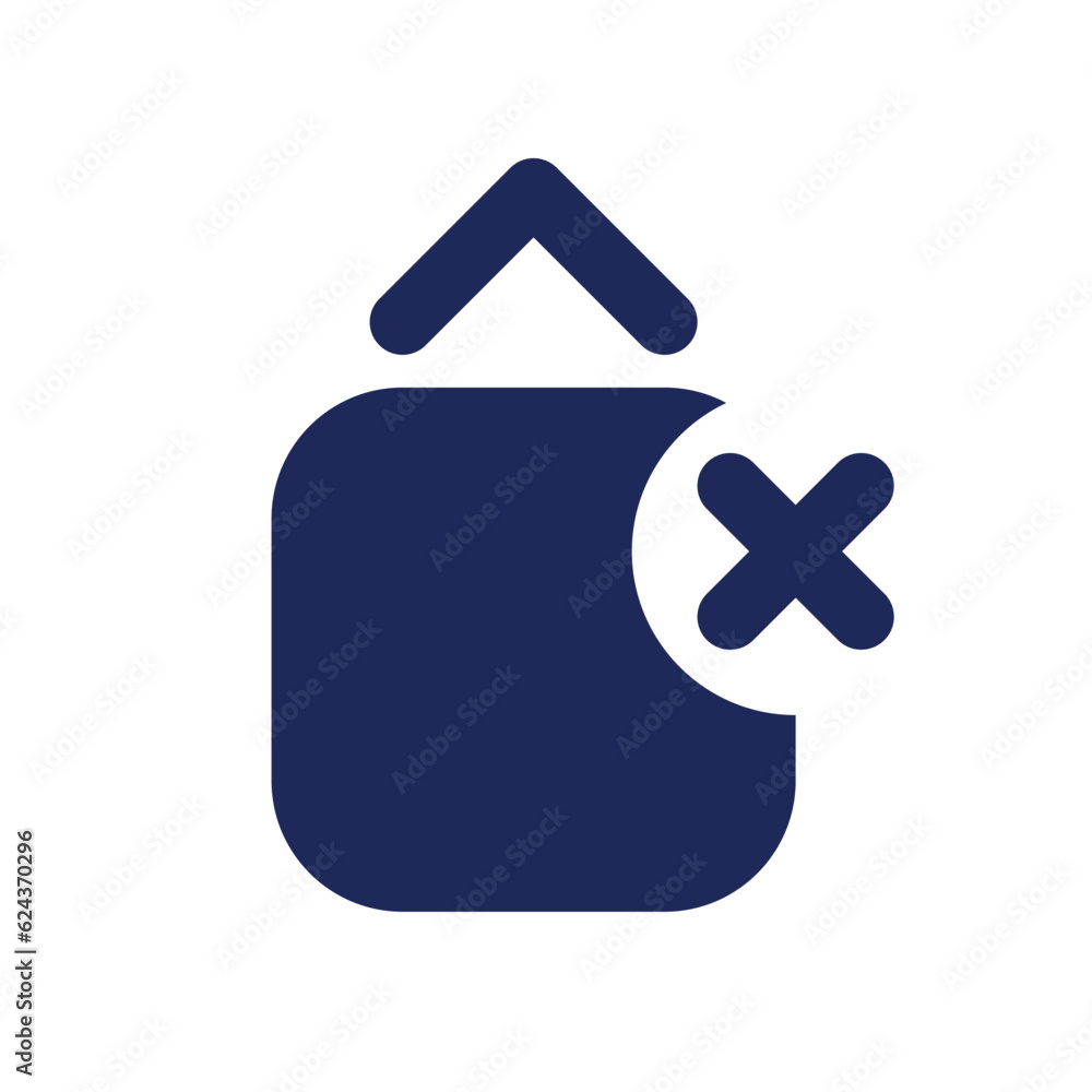 Fototapeta premium Remove jump animation effect black pixel perfect solid ui icon. Delete vertical movement from video. Silhouette symbol on white space. Glyph pictogram for web, mobile. Isolated vector image