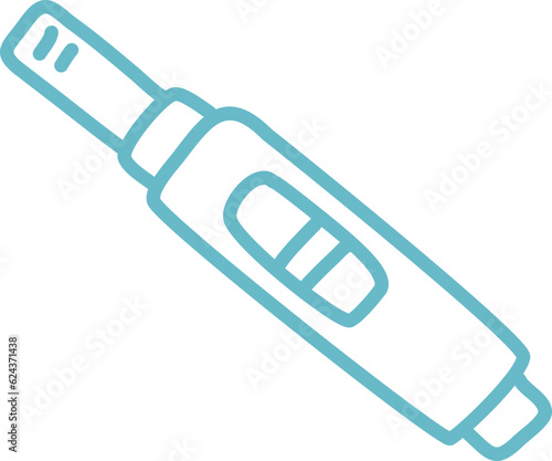 pregnancy or ovulation positive illustration