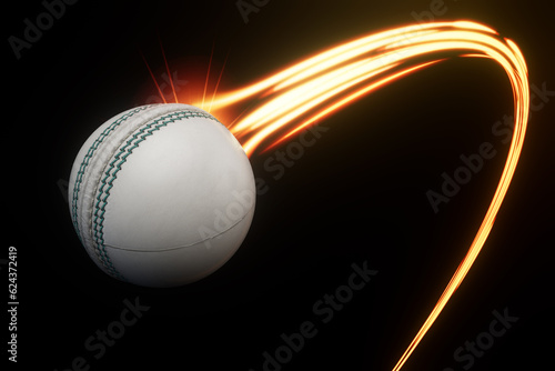 Cricket Sports Ball Light Trail