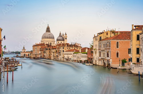 View over the Grand Canal with Basilica di Santa Maria della Salute in Venice. © Cristi