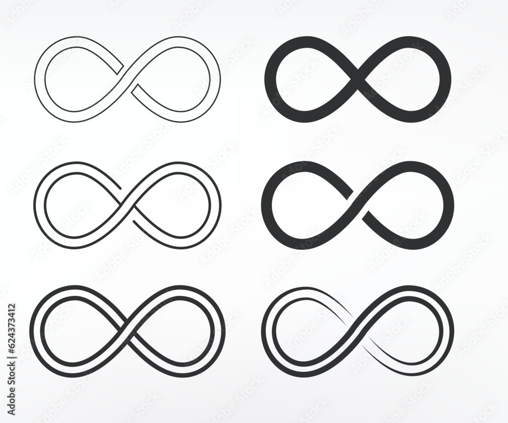 Infinity loop icon design. isolated on white background
Infinity loop icon design. isolated on white background
