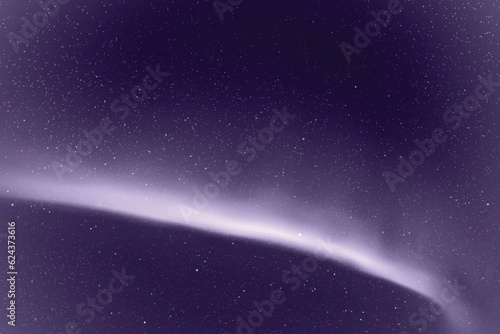 Northern lights, aurora borealis. Monochrome blue space background