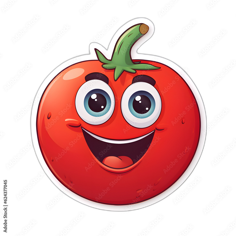 Obraz premium funny tomato cartoon