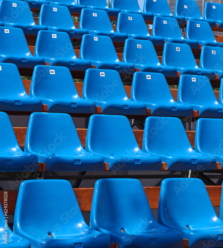 Bleachers at the sport arena