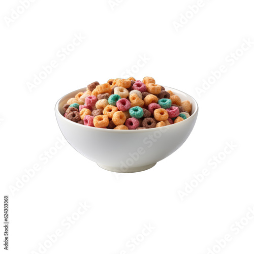 Cereal isolated on transparent background. Food theme.