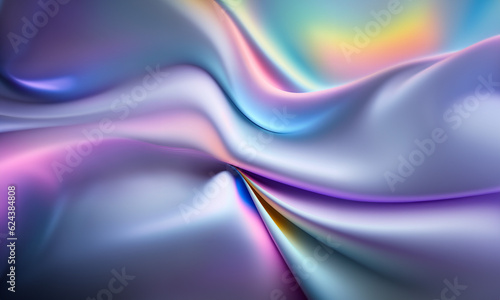 A close up of a very colorful background, flowing silk sheets