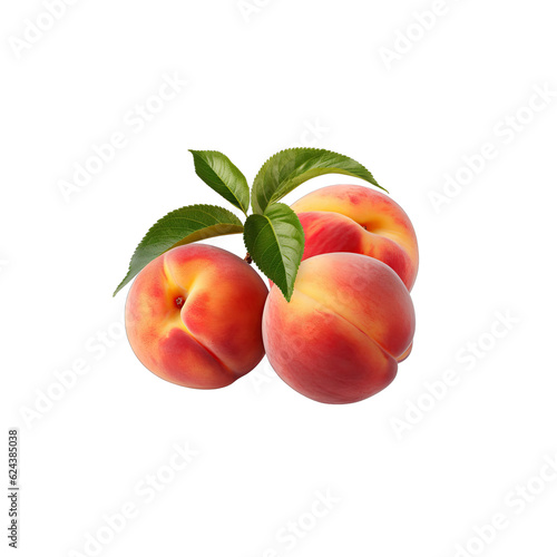 Wallpaper Mural Peaches isolated on transparent background. Food theme. Torontodigital.ca
