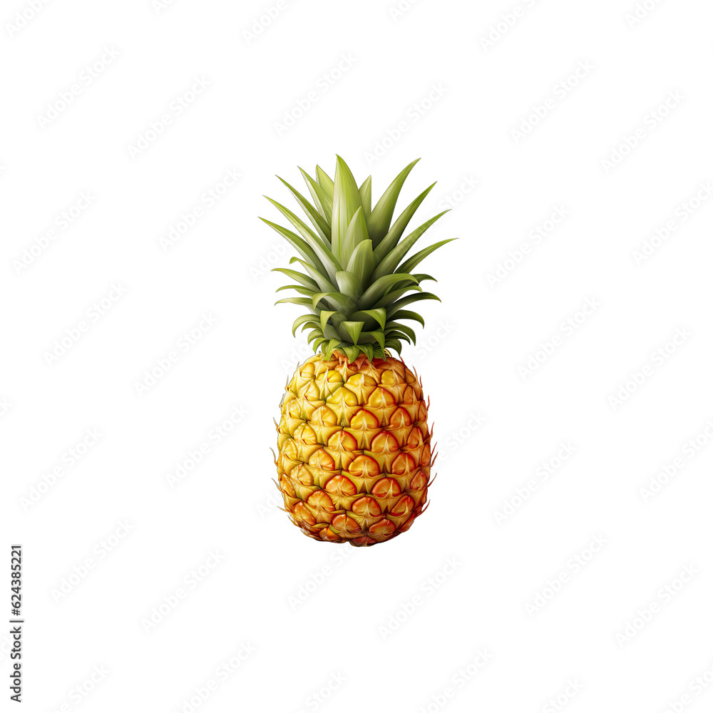 Pineapple isolated on transparent background. Food theme. Pineapple isolated on transparent background. Food theme.