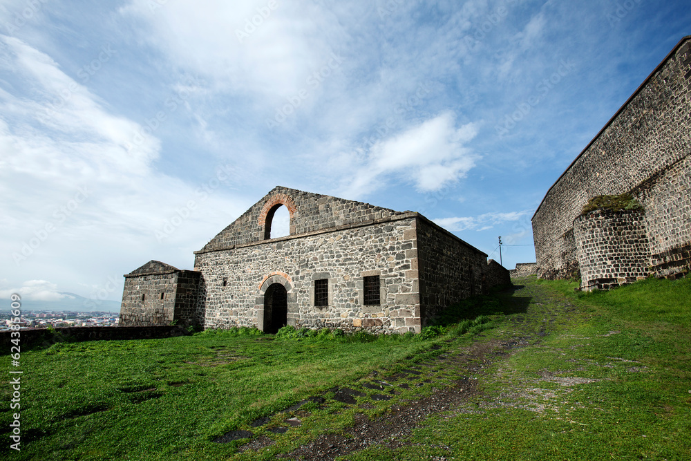 The fortress of Kars. The fortress of Kars in eastern Turkey is located.