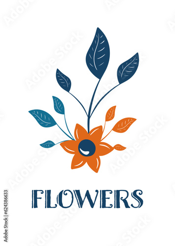 Carte postale - composition fleurs