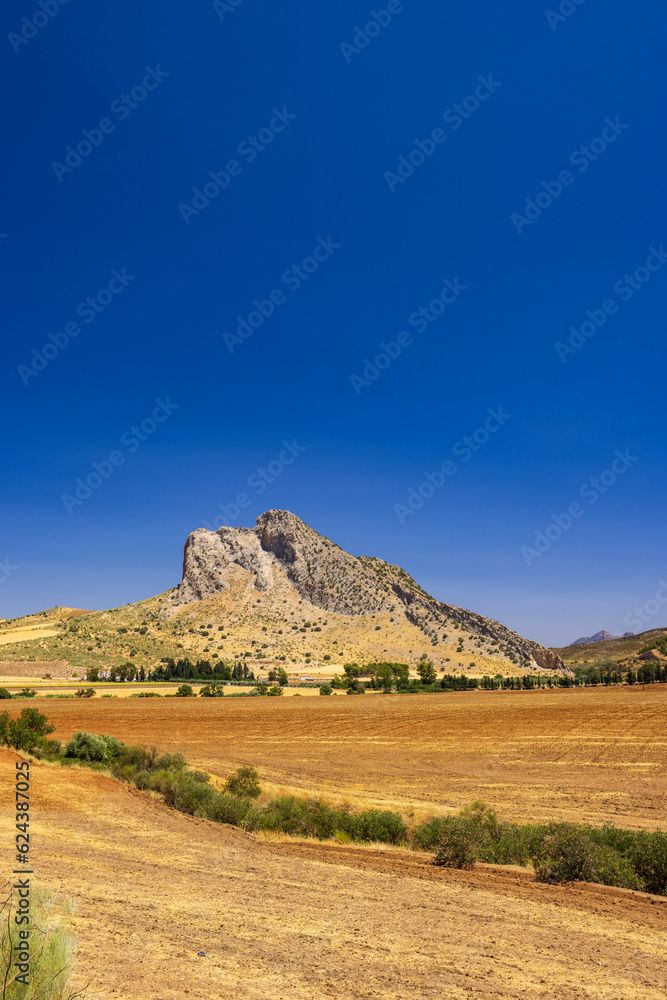 Naklejka premium Natural monument The Lovers near Antequera, Malaga, Spain