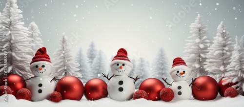 Illustration of Christmas background, AI Generated © kanate