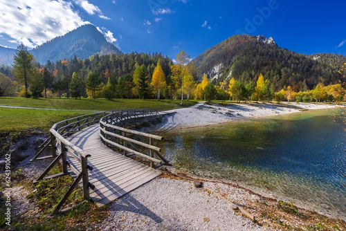 Obraz Jasna pond near Kranjska Gora, Triglavski national park, Slovenia