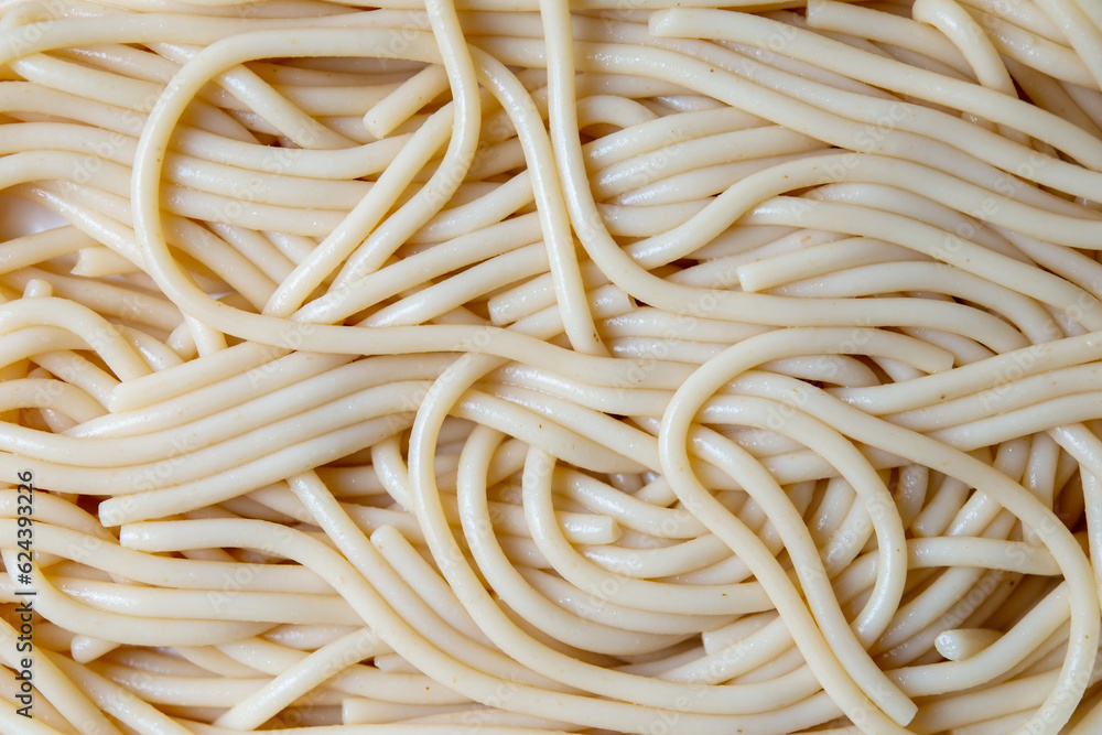close up of a bowl of spaghetti pasta texture background. italian food