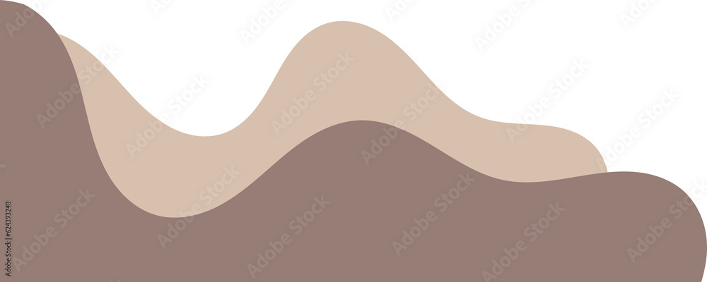beige wavy corner. fluid corner illustration suitable for background, layout, banner.