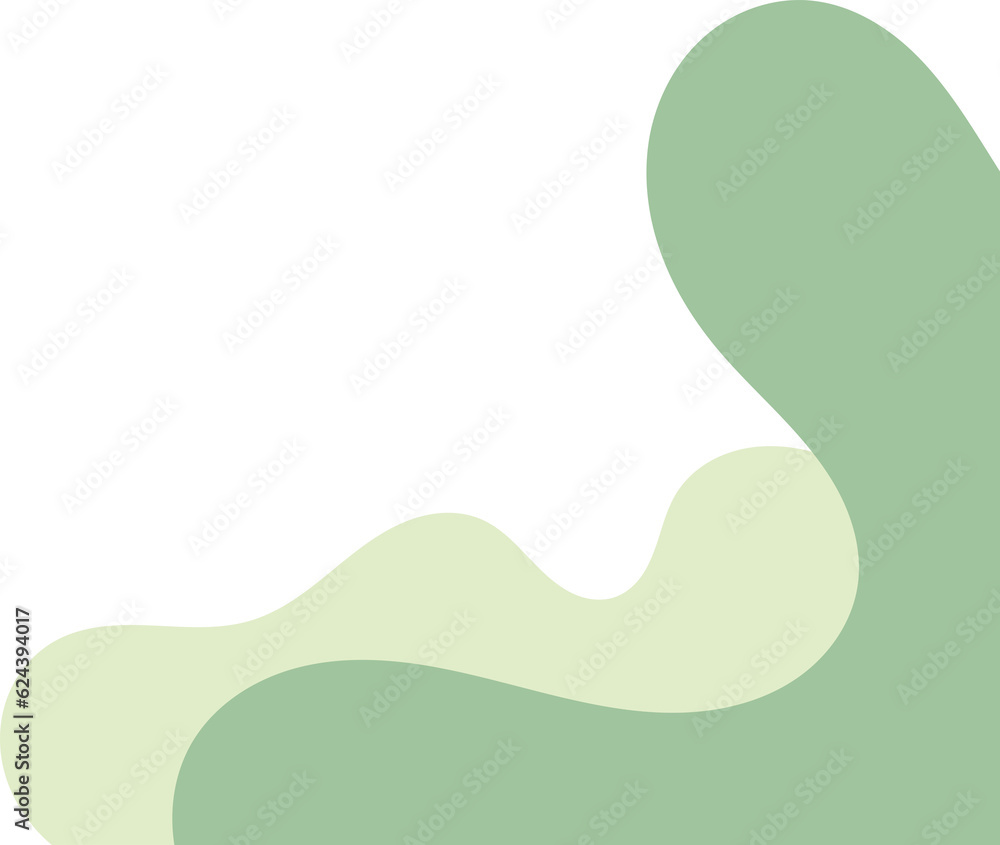 sage wavy corner. fluid corner illustration suitable for background, layout, banner. sage wavy corner. fluid corner illustration suitable for background, layout, banner.