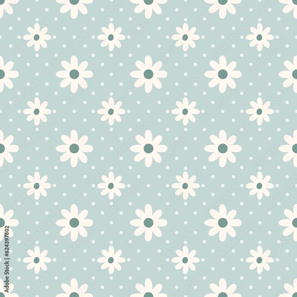 Daisy seamless pattern Daisy seamless pattern