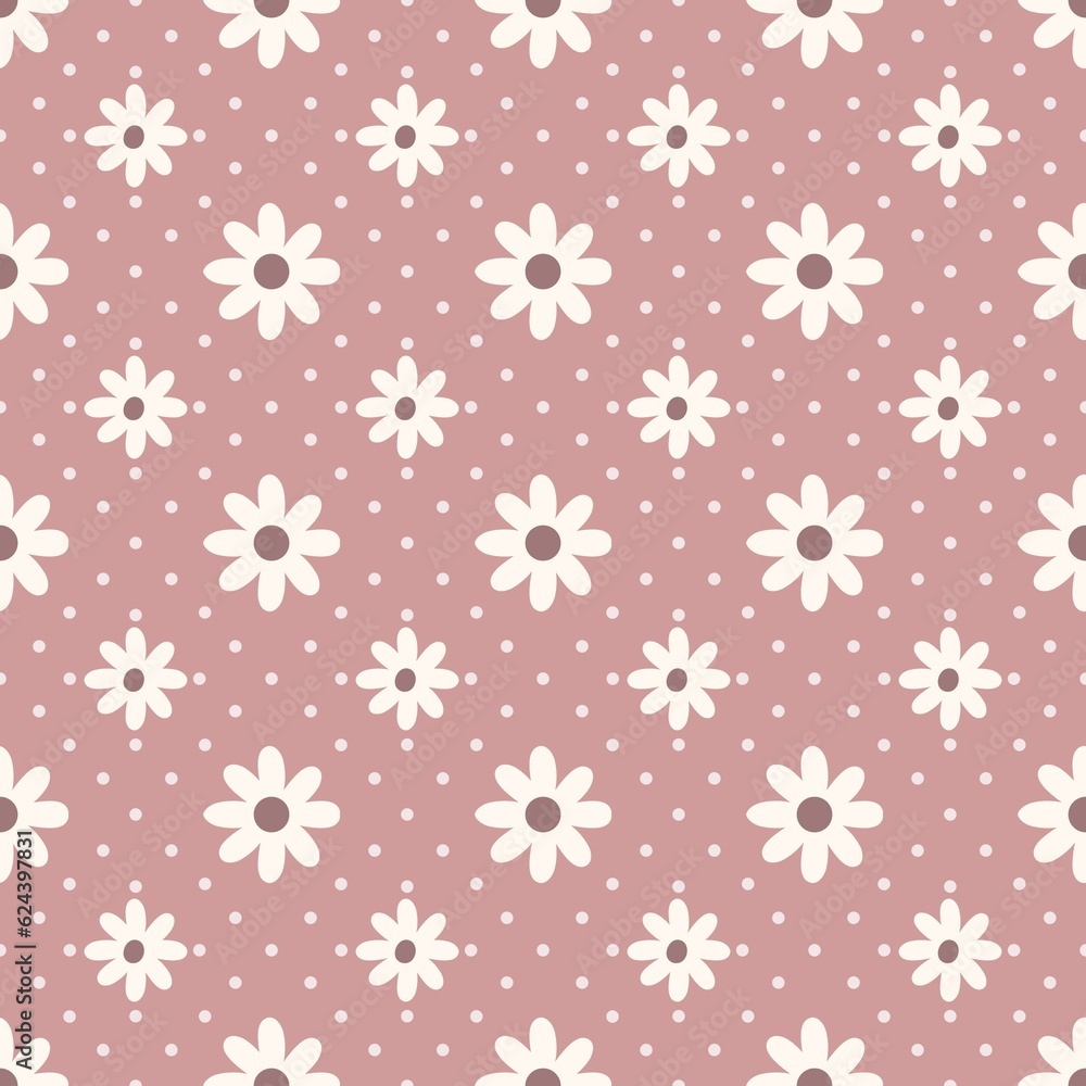 Daisy seamless pattern Daisy seamless pattern