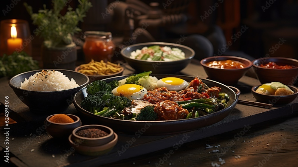 Traditional assorted eastern cuisines dishes. Traditional assorted eastern cuisines dishes.