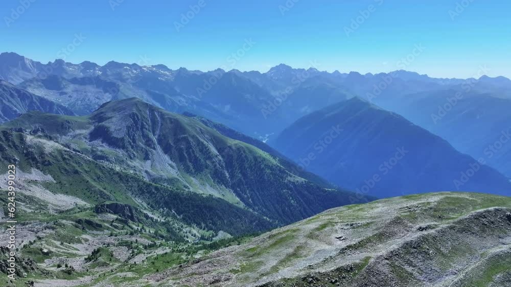 Mercantour national park in french Alps seen from the sky Mercantour national park in french Alps seen from the sky