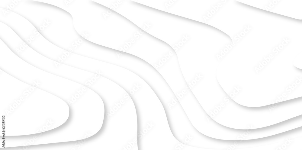 Abstract seamless wavy line 3d paper cut white background. White abstract geometric pattern background, wave and curve abstract background. Abstract seamless wavy line 3d paper cut white background. White abstract geometric pattern background, wave and curve abstract background.
