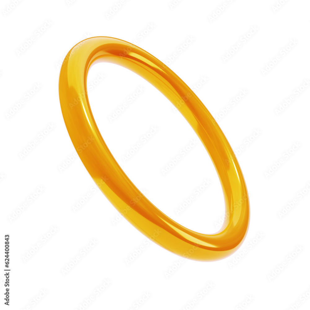 3d render shape metallic golden abstract ring. Glossy geometric primitive gold object round isolated transparent png. Iridescent trendy design 3d render shape metallic golden abstract ring. Glossy geometric primitive gold object round isolated transparent png. Iridescent trendy design