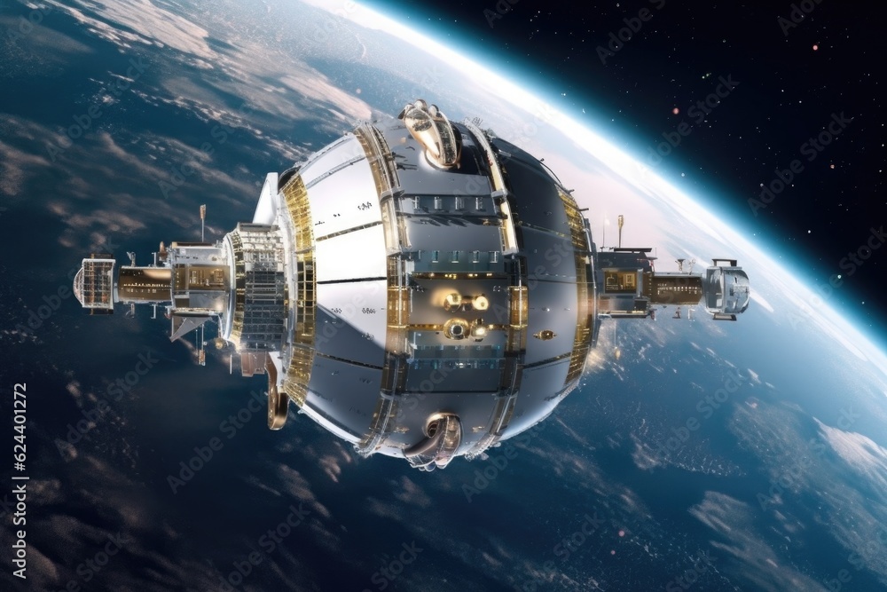 interstellar spaceship with artificial gravity, created with generative ai interstellar spaceship with artificial gravity, created with generative ai