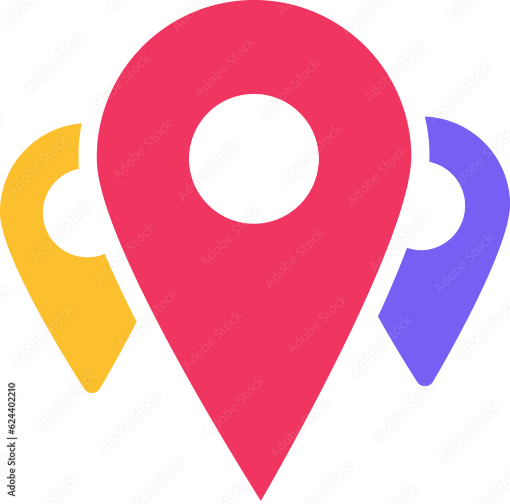 Solid Camping Pointers Simple Flat Icon Solid Camping Pointers Simple Flat Icon