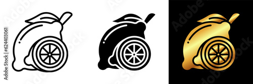 The Lemon icon represents the vibrant and tangy citrus fruit known for its refreshing flavor and bright yellow color. 
