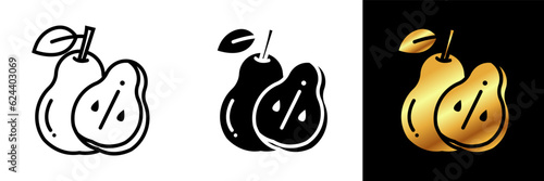 The Pear icon represents the juicy and aromatic fruit known for its distinctive shape and sweet, smooth flesh. 
