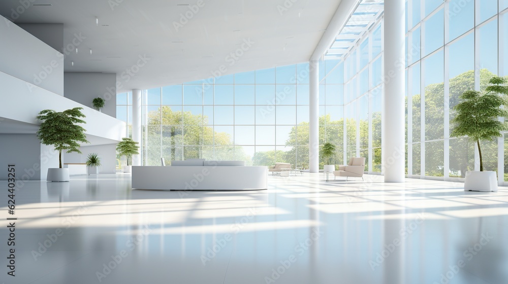 Fototapeta premium Interior design modern of open space office
