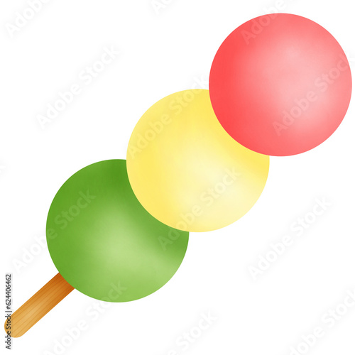 Drawing of dango isolated o...