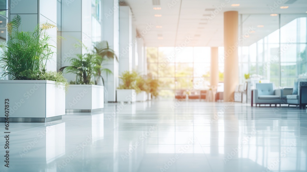 Fototapeta premium Interior design modern of open space office