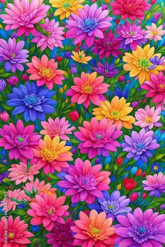 colorful flowers wallpaper