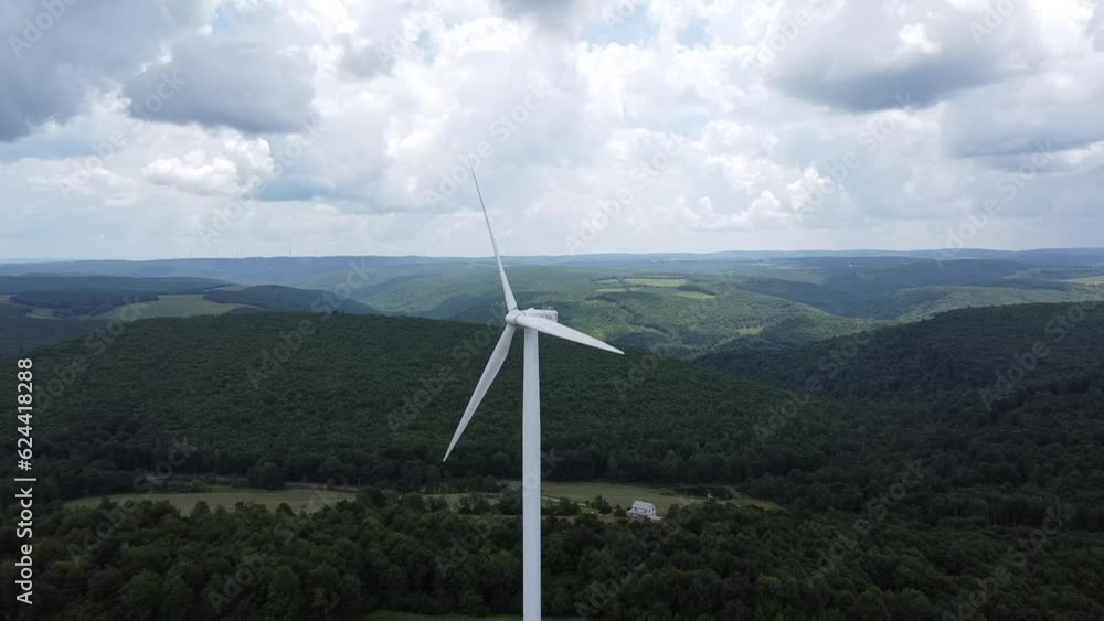 Wind Turbine In The Mountains Wind Turbine In The Mountains