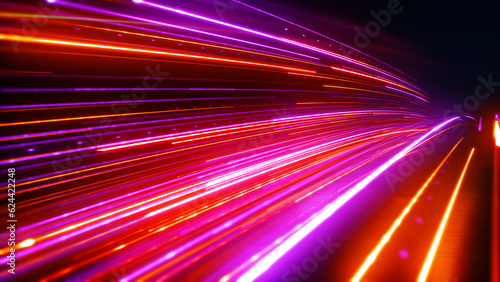 Technology Speed Lines Animation Red