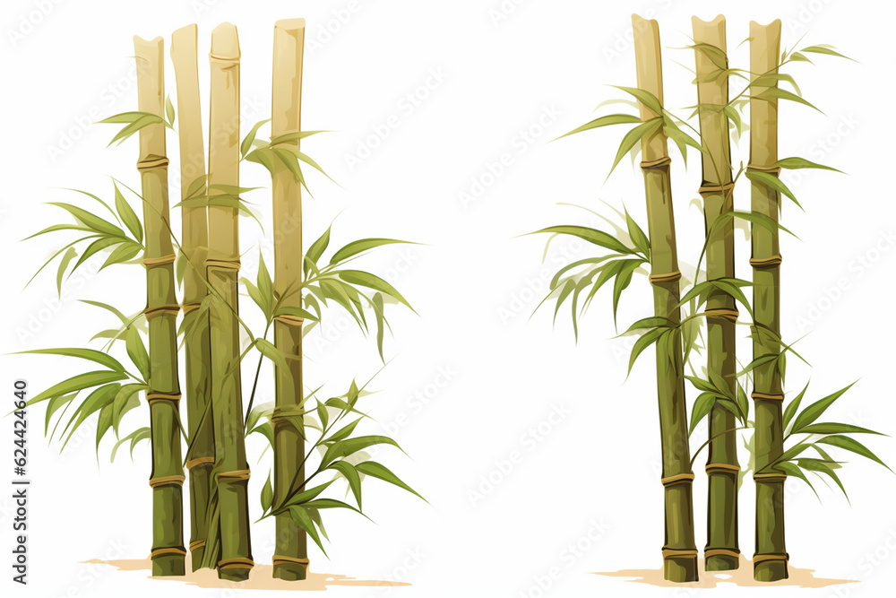 Naklejka premium bamboo or bamboo shoots