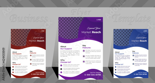 Unique Business Flyer Design Template | A4 Business Flyer Bundle |