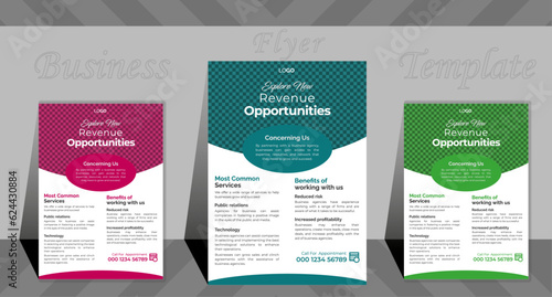 Unique Business Flyer Design Template | A4 Business Flyer Bundle |
