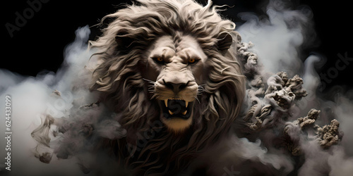Smoldering lion