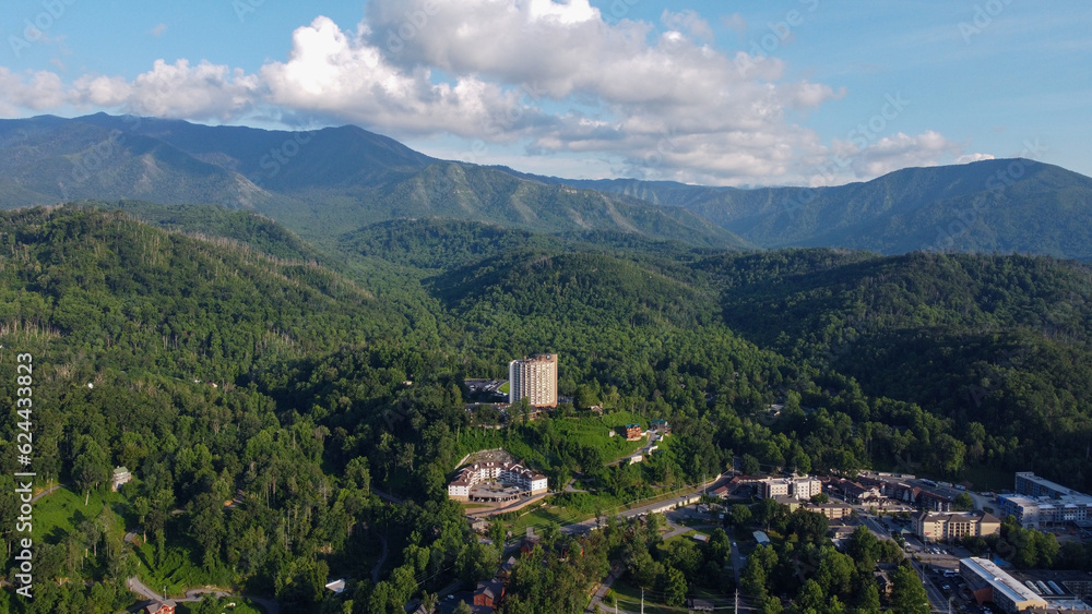 Gatlinburg, Tennessee in the Great Smoky Mountains