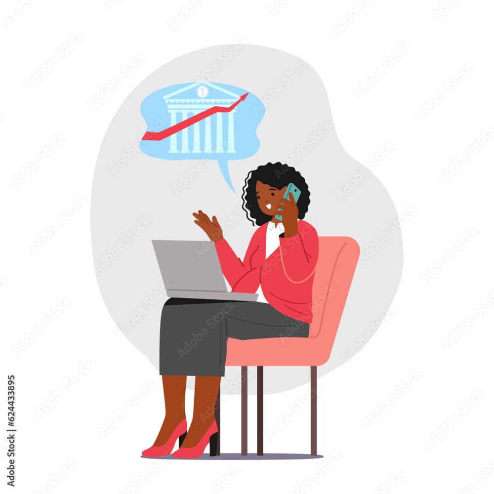 Multitasking Pregnant Businesswoman Character Efficiently Works On Her Laptop, Balancing The Demands Multitasking Pregnant Businesswoman Character Efficiently Works On Her Laptop, Balancing The Demands