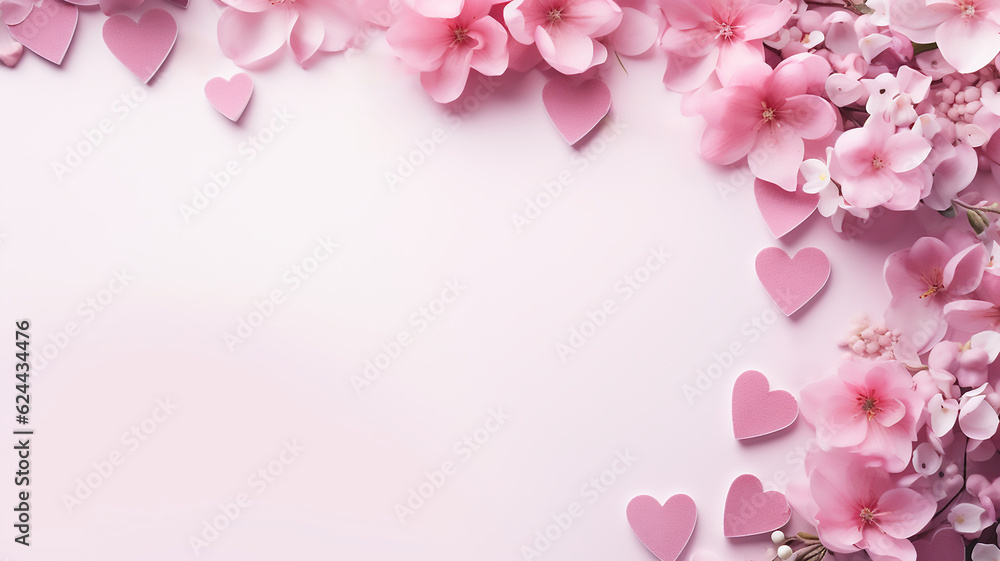 Mother's day background flat lay, top view, Blurry background, template, Bokeh, Copy Space, Generative AI Mother's day background flat lay, top view, Blurry background, template, Bokeh, Copy Space, Generative AI