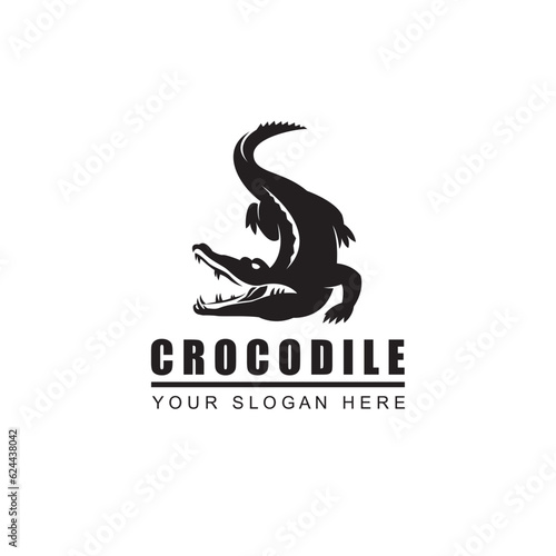 crocodile icon isolated on white background
