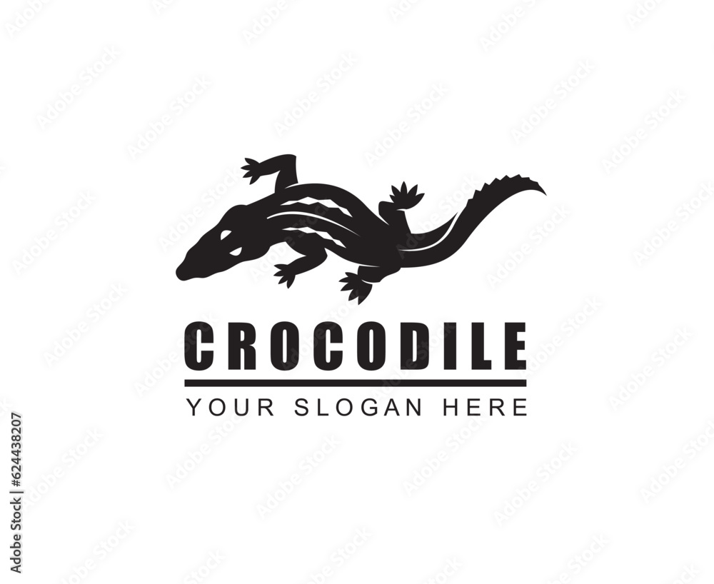 crocodile icon isolated on white background crocodile icon isolated on white background